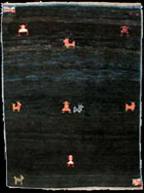 Gabbeh - Teppich aus Orient,  Schurwolle, Größe: 138x181cm Sonderpreis: € 328,-