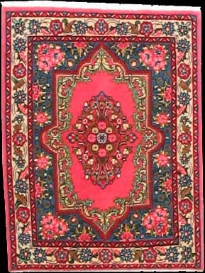 Sarough - Teppich aus Orient,  Schurwolle, Größe: 71x92cm Sonderpreis: € 147,-