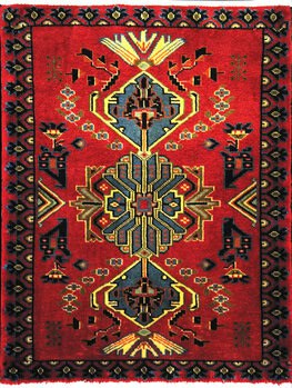 Turkmene - Teppich aus Orient,  Schurwolle, Größe: 75x97cm Sonderpreis: € 191,-