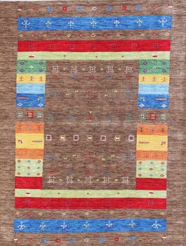 Gabbeh-Loribaff - Teppich aus Indien,  Schurwolle, Größe: 150x199cm Sonderpreis: € 626,-