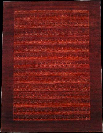 Gabbeh-Loribaff - Teppich aus Indien,  Schafwolle/Seide, Größe: 176x237cm Sonderpreis: € 1.355,-