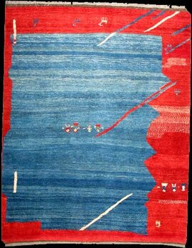 Gabbeh - Teppich aus Orient,  Schurwolle, Größe: 191x231cm Sonderpreis: € 614,-