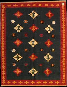 Kelim - Teppich aus Orient,  Schurwolle, Größe: 135x169cm Sonderpreis: € 228,-