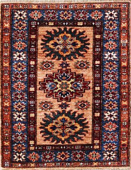 Kazak Exklusiv - Teppich aus Afghanistan ,  Ghazniwolle, Größe: 63x82cm Sonderpreis: € 203,-