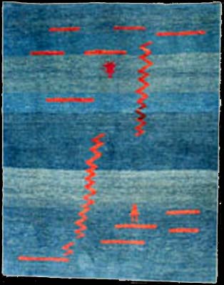 Gabbeh - Teppich aus Orient,  Schurwolle, Größe: 155x199cm Sonderpreis: € 405,-