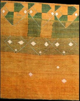 Gabbeh-Exklusiv - Teppich aus Orient,  Schurwolle, Größe: 199x248cm Sonderpreis: € 1.241,-