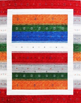 Gabbeh-Loom - Teppich aus Indien,  Schurwolle, Größe: 252x304cm Sonderpreis: € 1.606,-