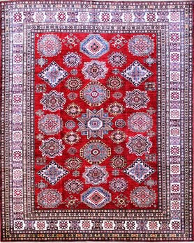 Kazak Exklusiv - Teppich aus Afghanistan ,  Ghazniwolle, Größe: 244x302cm Sonderpreis: € 2.895,-