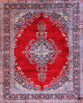 Keschan - Teppich aus Orient,  Schurwolle, Größe: 310x385cm Sonderpreis: € 4.689,-