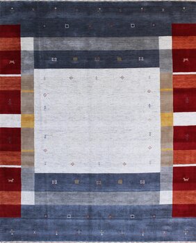 Gabbeh-Loom - Teppich aus Indien,  Schurwolle, Größe: 245x301cm Sonderpreis: € 1.546,-