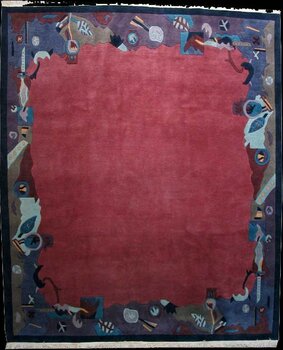 Tibet-Color - Teppich aus Nepal,  Schurwolle, Größe: 257x304cm Sonderpreis: € 923,-