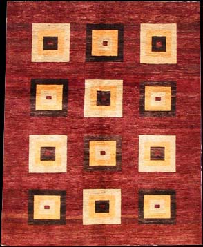 Gabbeh-Loribaff - Teppich aus Afghanistan ,  Ghazniwolle, Größe: 154x194cm Sonderpreis: € 814,-