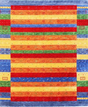 Gabbeh-Loribaff - Teppich aus Indien,  Schurwolle, Größe: 206x249cm Sonderpreis: € 1.076,-