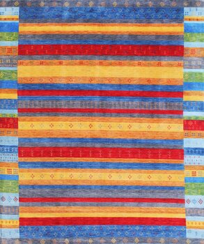 Gabbeh-Loribaff - Teppich aus Indien,  Schurwolle, Größe: 250x299cm Sonderpreis: € 1.568,-