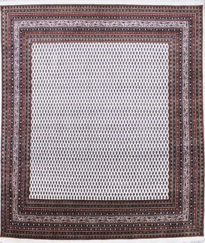 Mir - Teppich aus Indien,  Schurwolle, Größe: 252x281cm Sonderpreis: € 2.226,-
