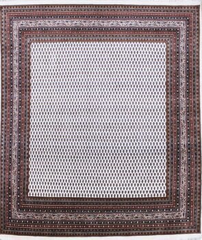 Mir - Teppich aus Indien,  Schurwolle, Größe: 252x281cm Sonderpreis: € 2.226,-