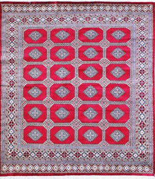Bochara - Teppich aus Pakistan,  Schurwolle, Größe: 199x216cm Sonderpreis: € 901,-