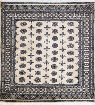 Bochara - Teppich aus Pakistan,  Schurwolle, Größe: 205x207cm Sonderpreis: € 1.001,-