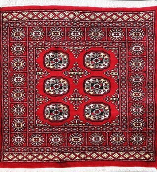 Bochara - Teppich aus Pakistan,  Schurwolle, Größe: 93x95cm Sonderpreis: € 185,-