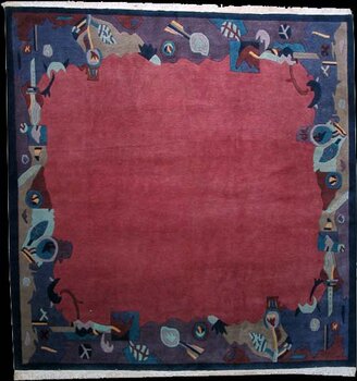 Tibet-Color - Teppich aus Nepal,  Schurwolle, Größe: 255x264cm Sonderpreis: € 796,-