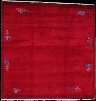 Benares - Teppich aus Tibet,  Schurwolle, Größe: 206x206cm Sonderpreis: € 224,-