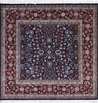 Hereke - Teppich aus Indien,  Schurwolle, Größe: 155x153cm Sonderpreis: € 1.118,-