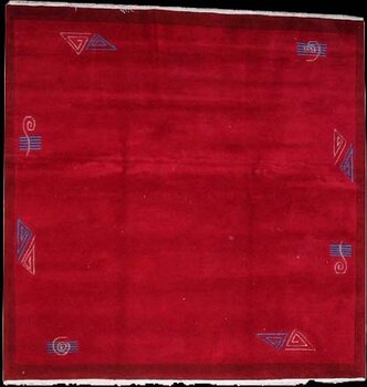Benares - Teppich aus Tibet,  Schurwolle, Größe: 206x206cm Sonderpreis: € 224,-
