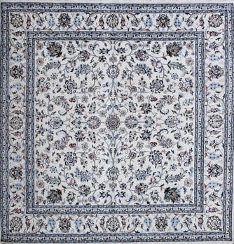 Nain - Teppich aus Indien,  Schafwolle/Seide, Größe: 240x240cm Sonderpreis: € 2.263,-