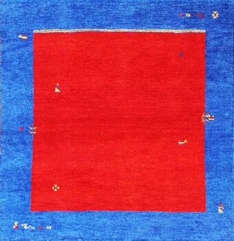 Gabbeh-Jumbo - Teppich aus Indien,  Schurwolle, Größe: 154x153cm Sonderpreis: € 248,-