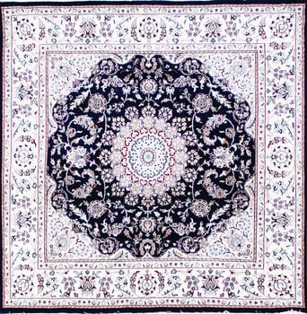 Nain - Teppich aus Indien,  Schafwolle/Seide, Größe: 183x179cm Sonderpreis: € 1.287,-