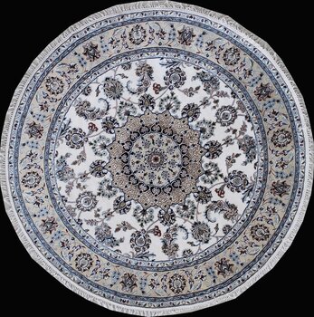 Nain - Teppich aus Indien,  Schafwolle/Seide, Größe: 181x181cm Sonderpreis: € 1.287,-