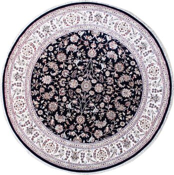 Nain - Teppich aus Indien,  Schafwolle/Seide, Größe: 246x246cm Sonderpreis: € 2.377,-