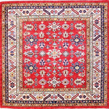 Kazak Exklusiv - Teppich aus Afghanistan ,  Ghazniwolle, Größe: 197x200cm Sonderpreis: € 1.548,-