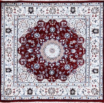 Nain - Teppich aus Indien,  Schafwolle/Seide, Größe: 99x96cm Sonderpreis: € 373,-