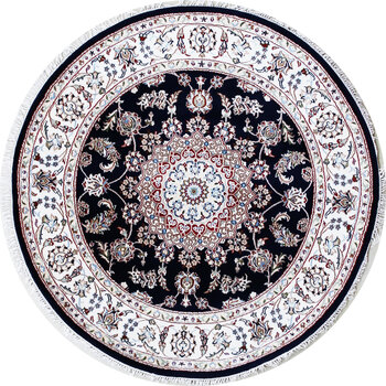Nain - Teppich aus Indien,  Schafwolle/Seide, Größe: 151x151cm Sonderpreis: € 896,-