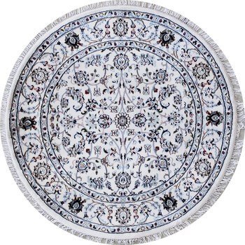 Nain - Teppich aus Indien,  Schafwolle/Seide, Größe: 128x128cm Sonderpreis: € 644,-
