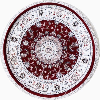 Nain - Teppich aus Indien,  Schafwolle/Seide, Größe: 90x90cm Sonderpreis: € 382,-