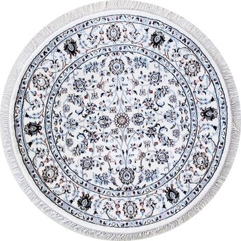 Nain - Teppich aus Indien,  Schafwolle/Seide, Größe: 124x124cm Sonderpreis: € 604,-