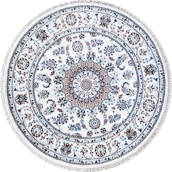 Nain - Teppich aus Indien,  Schafwolle/Seide, Größe: 153x153cm Sonderpreis: € 920,-