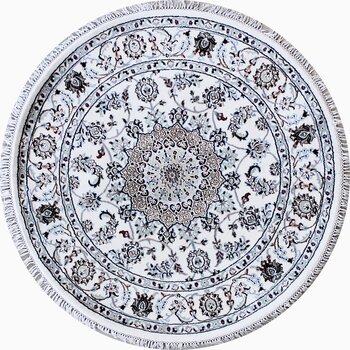 Nain - Teppich aus Indien,  Schafwolle/Seide, Größe: 126x126cm Sonderpreis: € 748,-