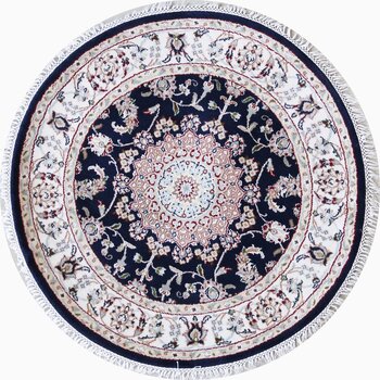 Nain - Teppich aus Indien,  Schafwolle/Seide, Größe: 96x96cm Sonderpreis: € 434,-