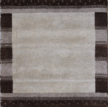 Gabbeh-Jumbo - Teppich aus Indien,  Schurwolle, Größe: 101x102cm Sonderpreis: € 135,-