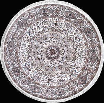 Tabriz - Teppich aus Indien,  Schafwolle/Seide, Größe: 185x185cm Sonderpreis: € 1.345,-