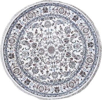 Nain - Teppich aus Indien,  Schafwolle/Seide, Größe: 187x187cm Sonderpreis: € 1.374,-