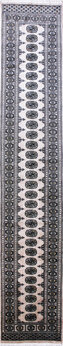 Bochara - Teppich aus Pakistan,  Schurwolle, Größe: 81x410cm Sonderpreis: € 784,-