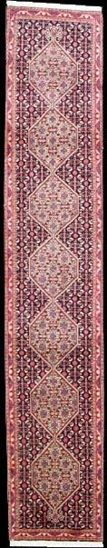 Senneh - Teppich aus Orient,  Schurwolle, Größe: 56x295cm Sonderpreis: € 334,-
