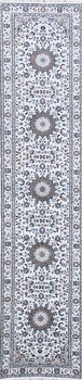 Nain - Teppich aus Indien,  Schafwolle/Seide, Größe: 80x373cm Sonderpreis: € 1.172,-
