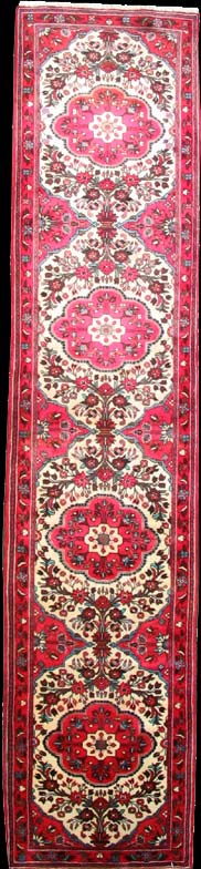 Tafresh - Teppich aus Orient,  Schurwolle, Größe: 89x392cm Sonderpreis: € 540,-