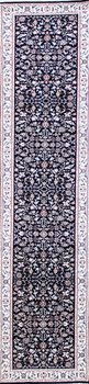 Nain - Teppich aus Indien,  Schafwolle/Seide, Größe: 82x369cm Sonderpreis: € 1.189,-