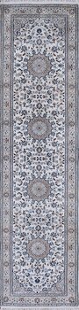 Nain - Teppich aus Indien,  Schafwolle/Seide, Größe: 81x317cm Sonderpreis: € 1.009,-